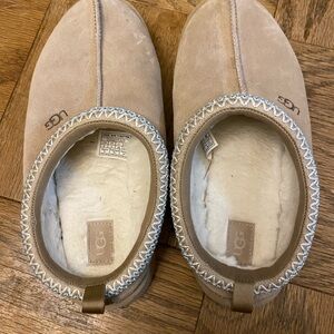 UGG Beige Slippers with Plush Lining
